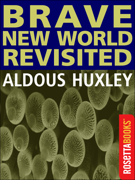 Soma in Aldous Huxley's Brave New World (1932)