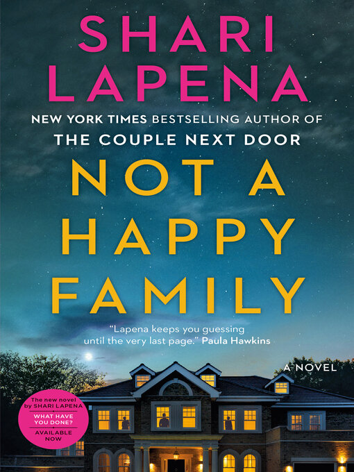 Grab The Thriller 'Not A Happy Family' By Shari Lapena – Very Good Condition Paperback