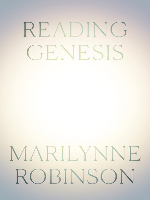 Cover Image of Reading genesis