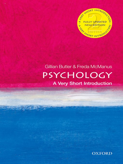 Cover art of Psychology: A Very Short Introduction by Gillian Butler and Freda McManus