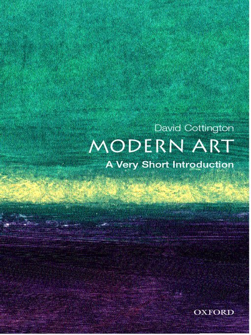 Cover art of Modern Art: A Very Short Introduction by David Cottington