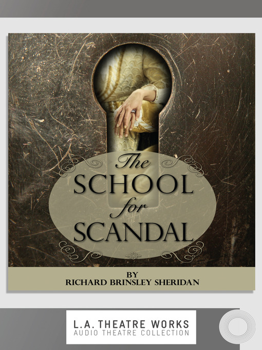 The School For Scandal   Listening Books   OverDrive