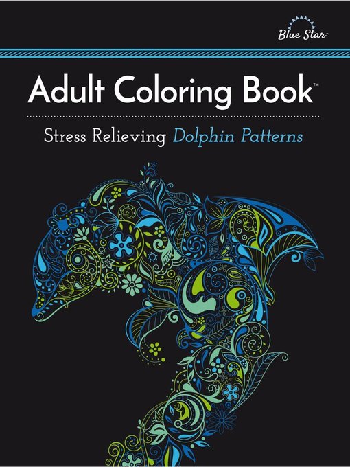 Adult coloring book: stress relieving dolphin patterns cover image