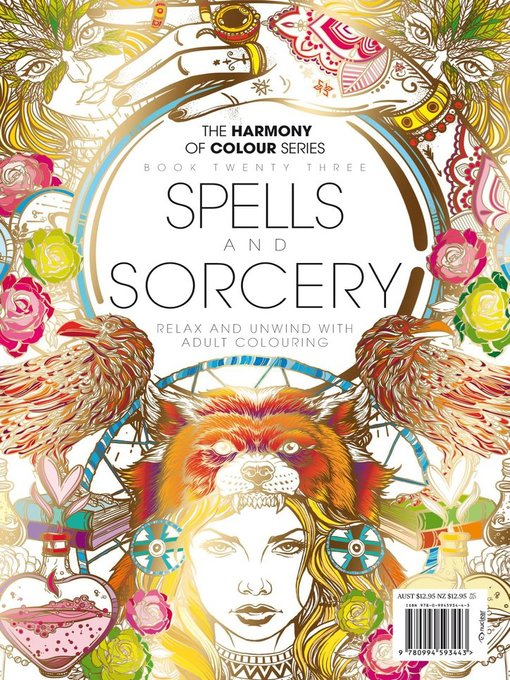 Colouring book: spells and sorcery cover image