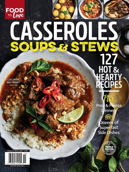Casseroles, soups & stews cover image