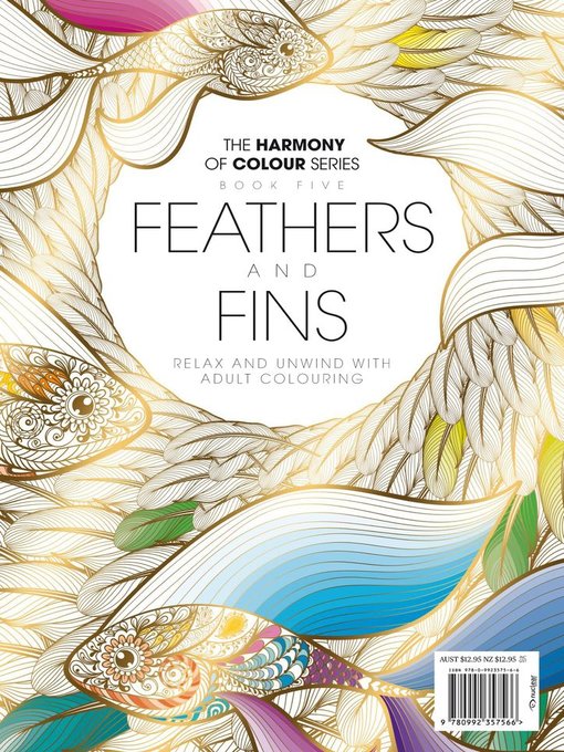 Colouring book: feathers and fins cover image