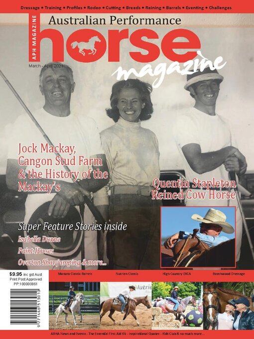 Australian performance horse magazine cover image