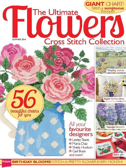 The ultimate flowers cross stitch collection cover image