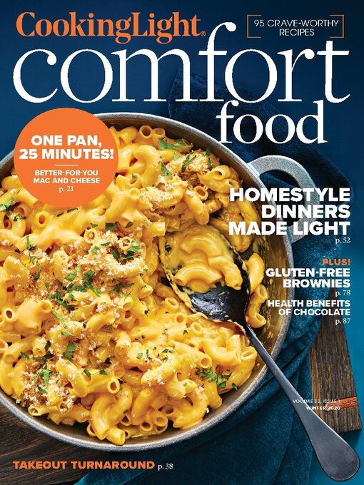 Cooking light comfort food cover image