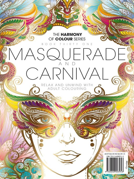 Colouring book: masquerade and carnival cover image