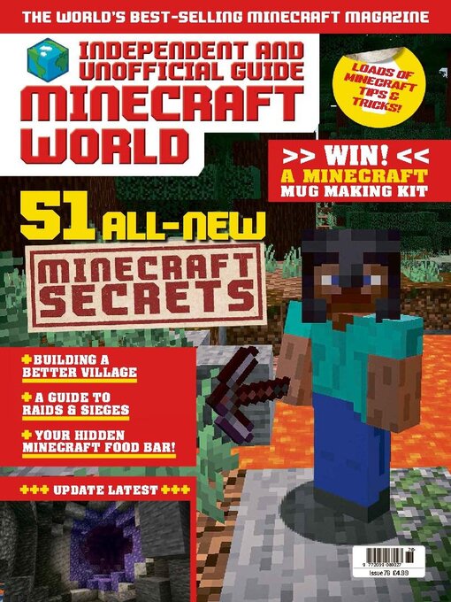 Minecraft world magazine cover image