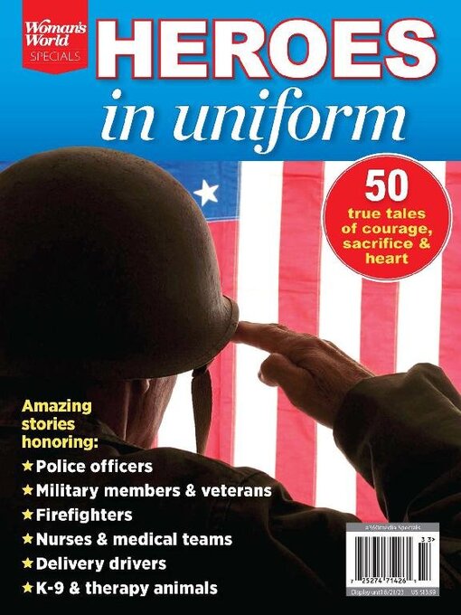 Woman's world specials - heroes in uniform cover image