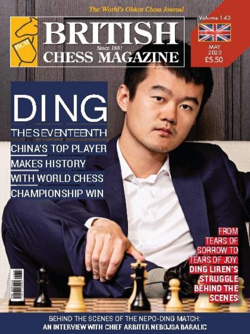 British chess magazine cover image