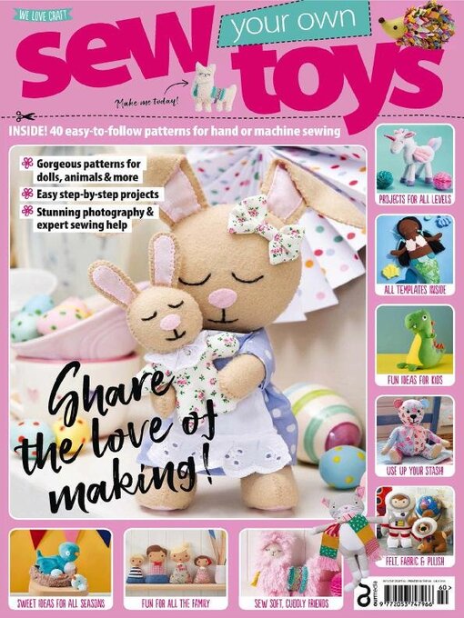 Sew your own toys cover image