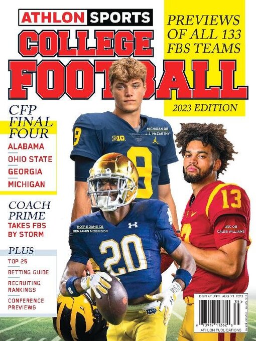 Athlon sports: national college football 2023 cover image