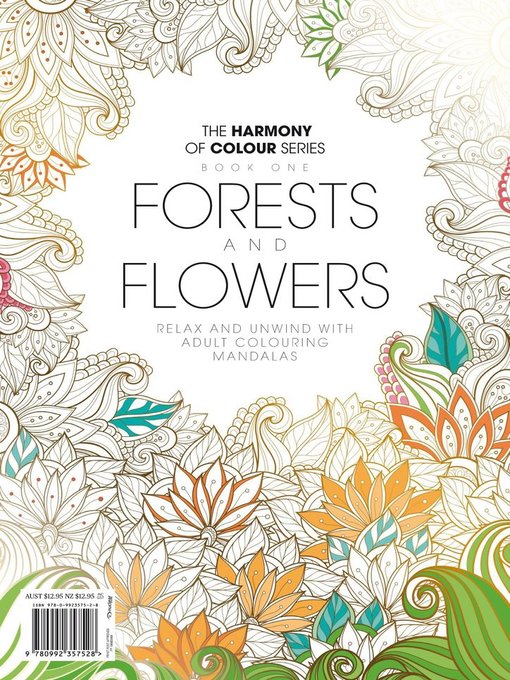 Colouring book: forests and flowers cover image