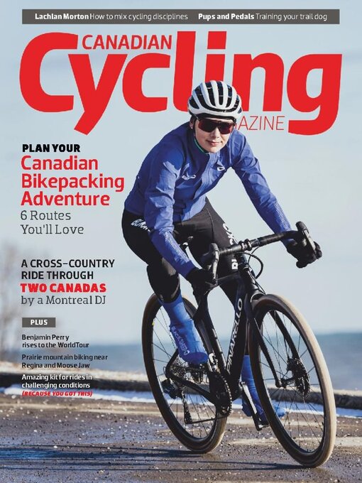 Canadian cycling magazine cover image