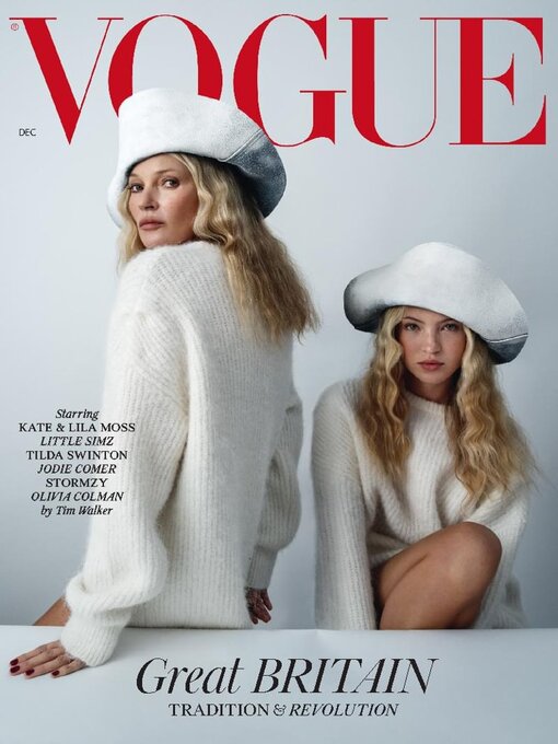 British Vogue magazine January 2024 Amber Valletta