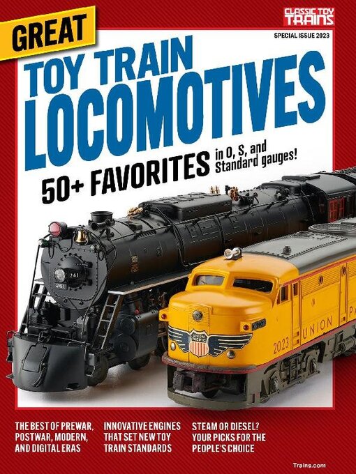 Great toy train locomotives cover image