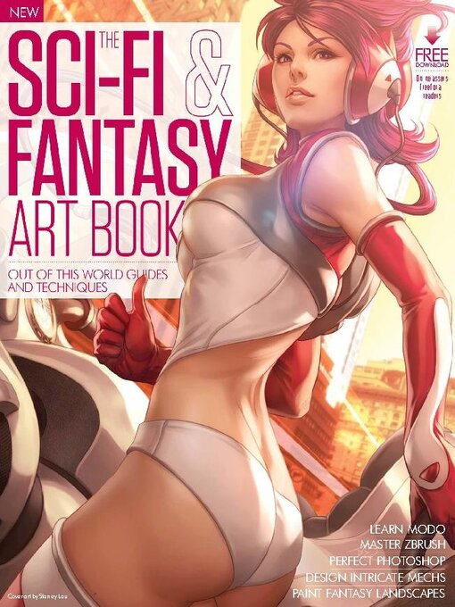 The scifi & fantasy art book cover image