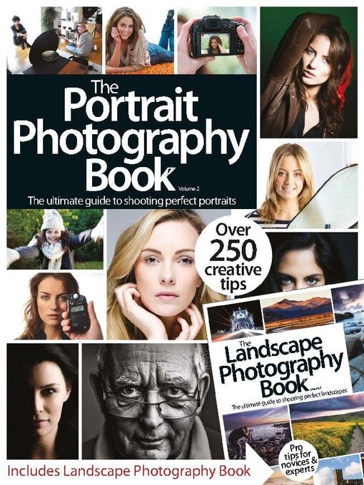 The portraits / landscapes photography book cover image