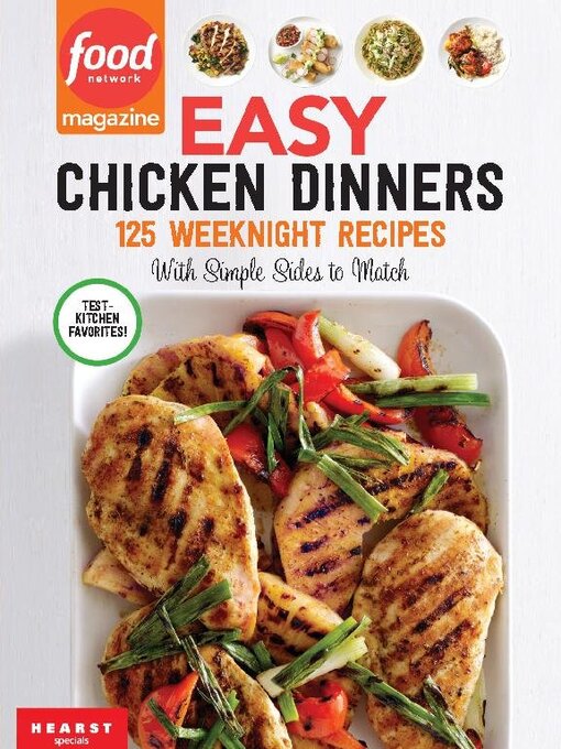 Food network easy chicken dinners cover image