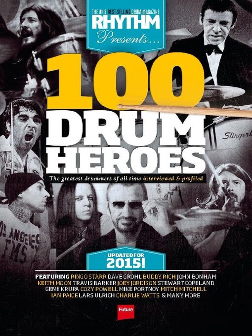 Rhythm presents 100 drum heroes cover image