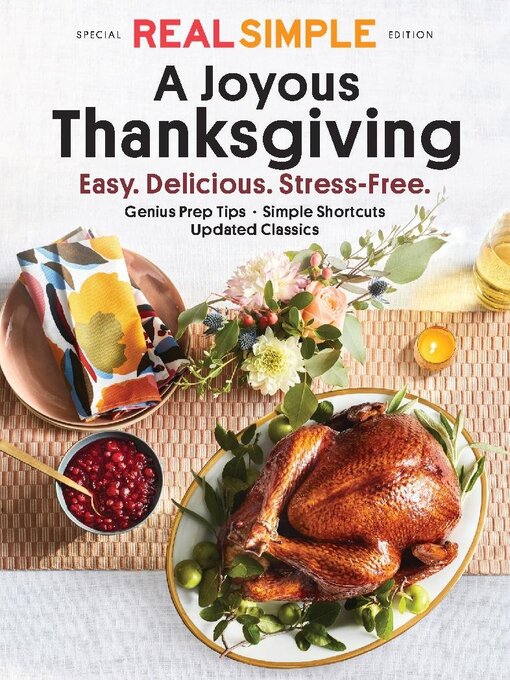 Real simple a joyous thanksgiving cover image