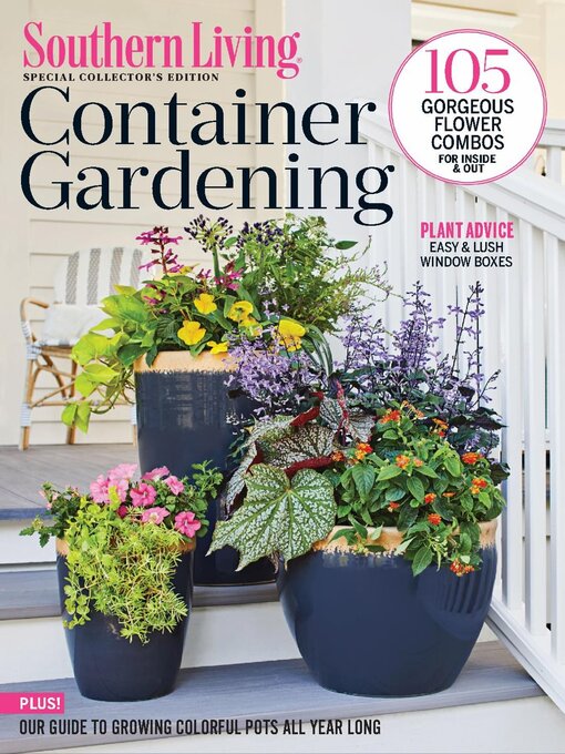 Southern living container gardening cover image
