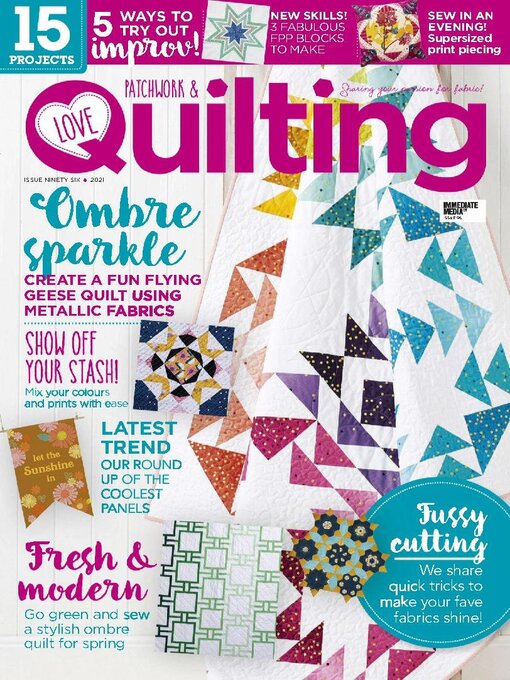 Love patchwork & quilting cover image