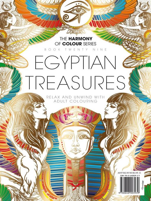 Colouring book: egyptian treasures cover image