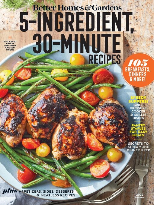 Cover Image of Bh&g 5 ingredient, 30 minute recipes