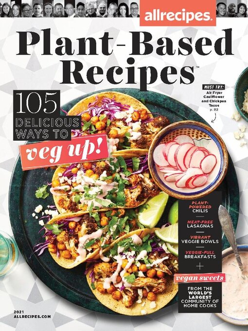 allrecipes plant based recipes: veg up! cover image