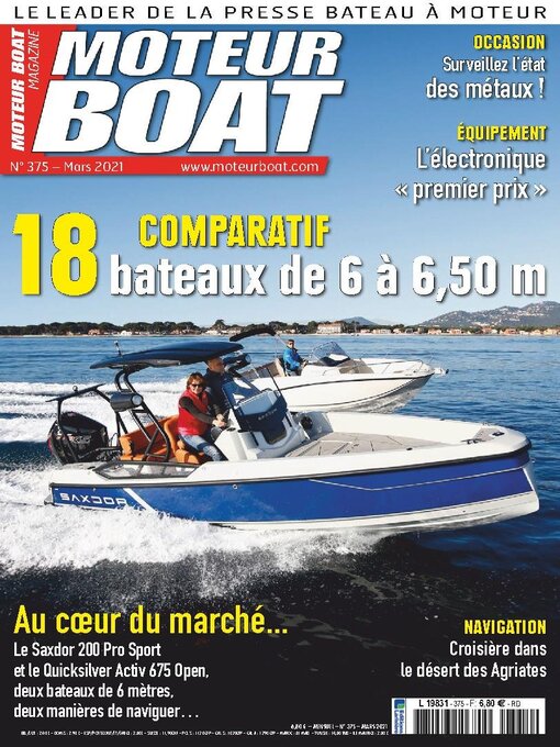 Moteur boat magazine cover image