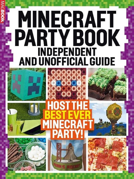 Minecraft party book cover image
