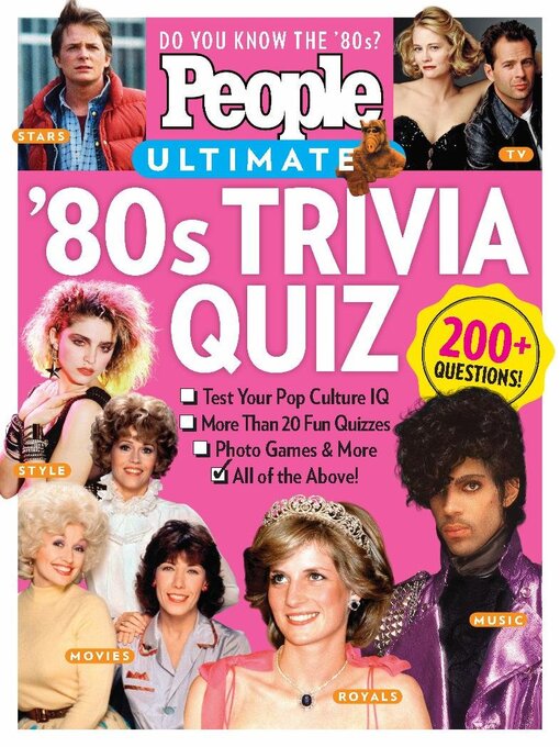 People ultimate 80's trivia quiz cover image