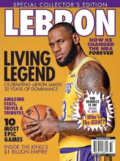 Lebron living legend - special collector's edition (vol. 1 - no. 1) cover image