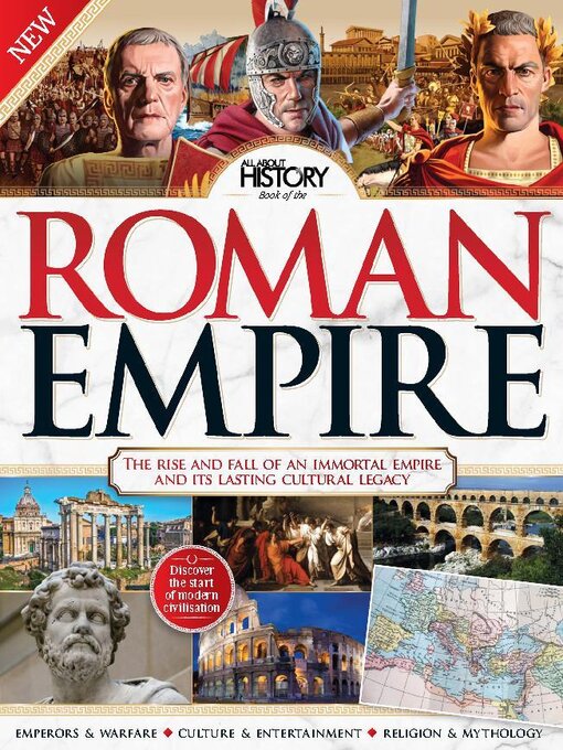 All about history book of the roman empire cover image