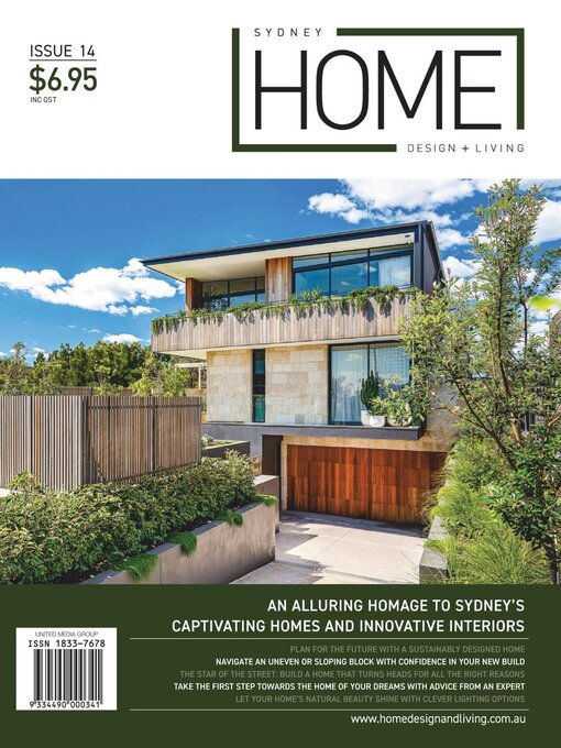 Book cover of Sydney home design + living.