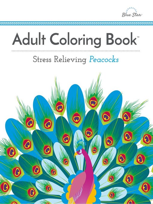 Adult coloring book: stress relieving peacocks cover image