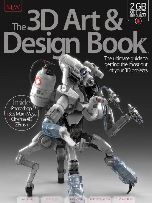 The 3d art & design book cover image