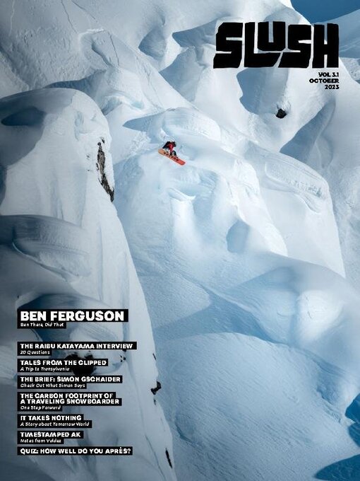 Slush snowboarding magazine cover image