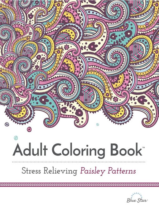Adult coloring book: stress relieving paisley patterns cover image
