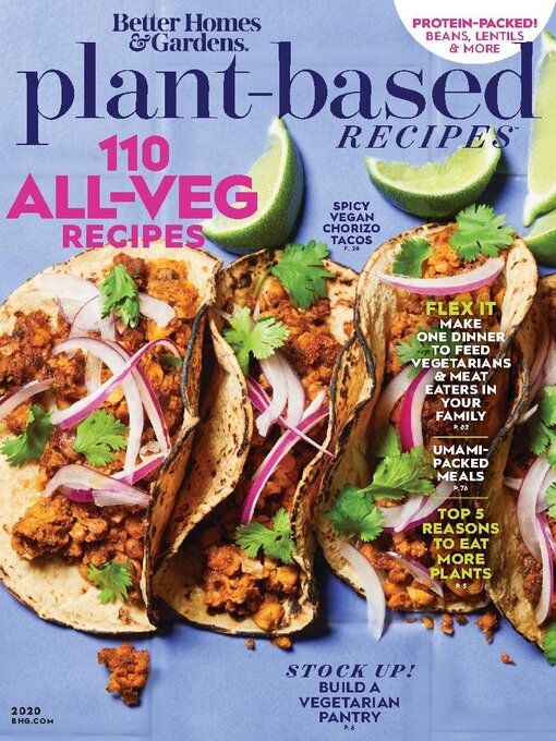 Bh&g vegetarian plant based cover image