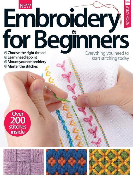 Embroidery for beginners cover image