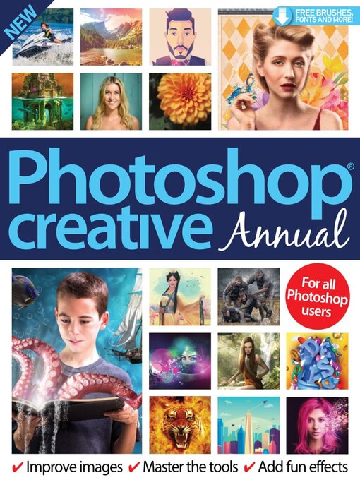 Photoshop creative annual cover image