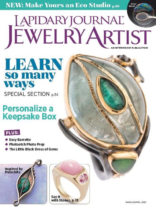 Lapidary journal jewelry artist cover image