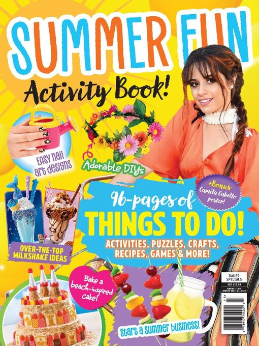 Summer activity book cover image