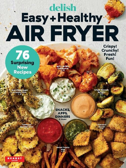 Delish easy + healthy air fryer cover image