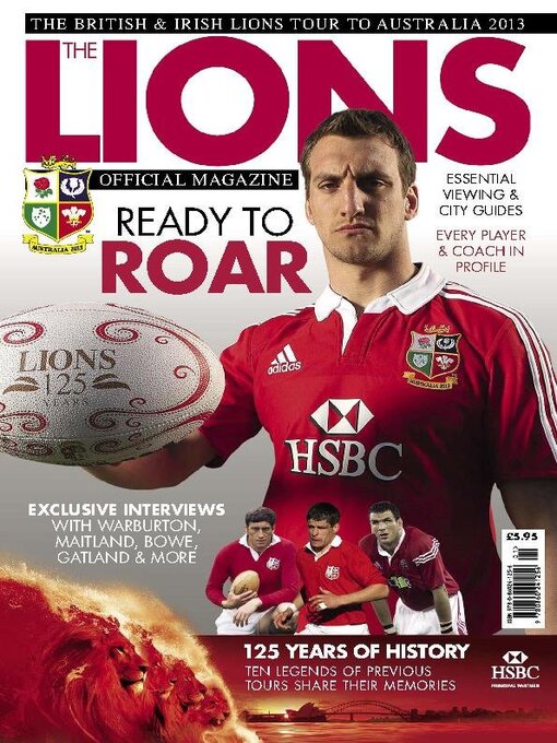 The official lions magazine 2013 cover image